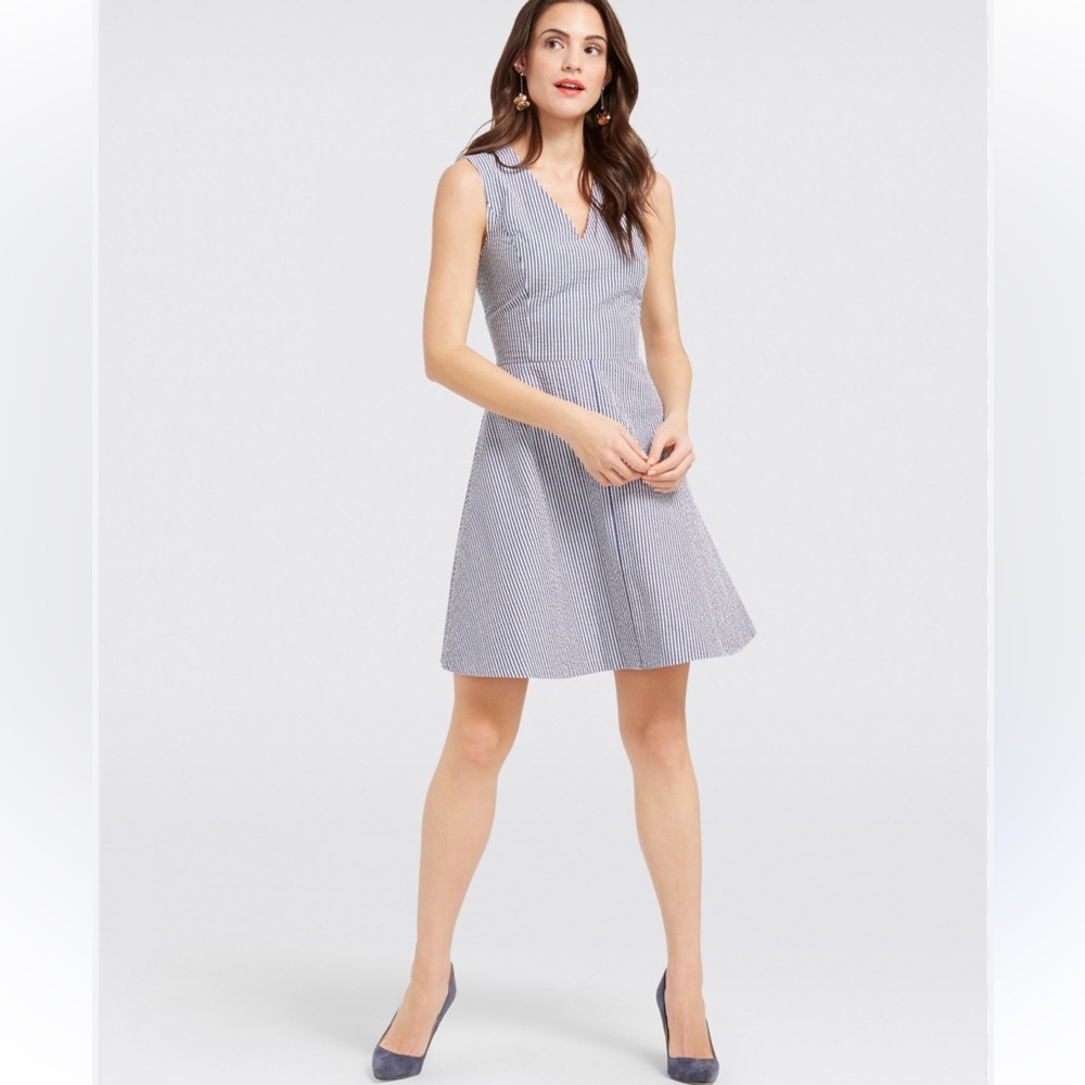 Draper James Love Circle Seersucker Dress